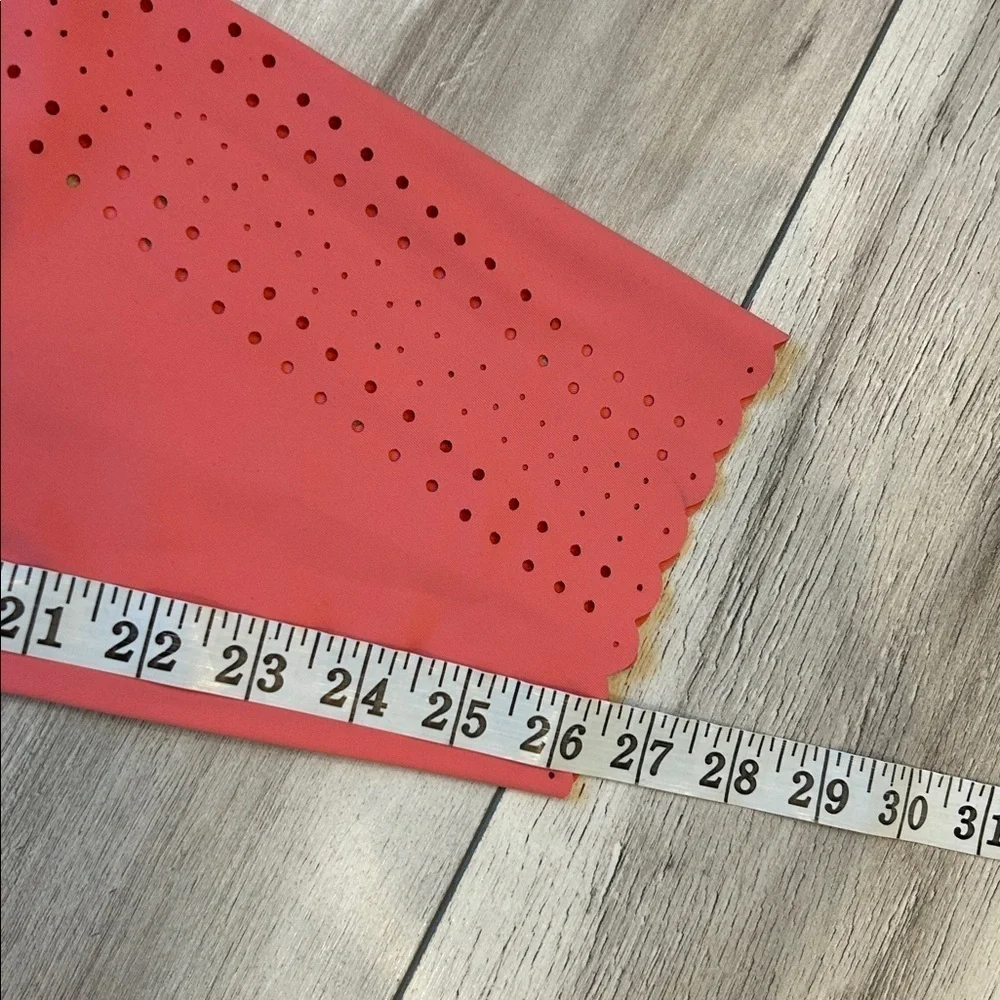 Aerie OFFLINE eyelet coral pink leggings size XXL